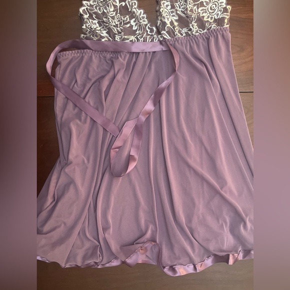 Avidlove Women's Lingerie Lace Babydoll Strap Chemise Mesh Sleepwear Outfit - Picture 7 of 13